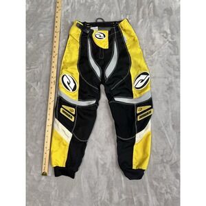 Vintage Motocross Moto Pants ANSWER RACING Syncron‎ Child Youth Size 24 Yellow